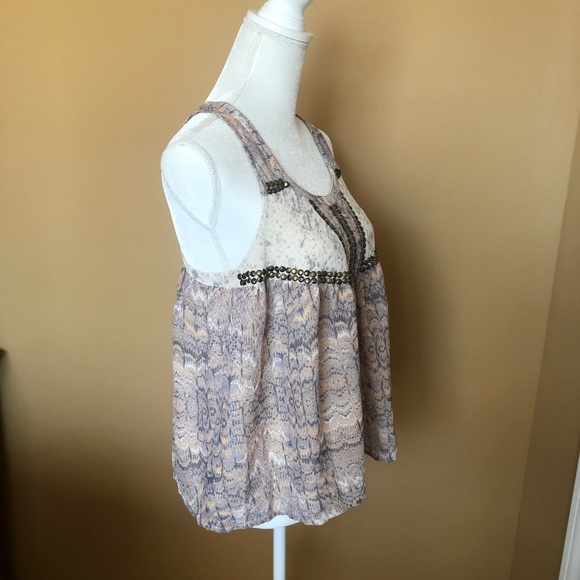 Urban outfitters embellished cream tank top - Picture 3 of 5